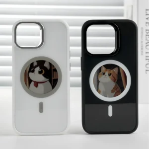 2.53 inches E-ink phone case photos HD Display Wireless transmission DIY screen for iphone 16/15/14/13 Round Support Magsafe